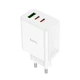 Сетевое Зарядное Устройство Hoco C126A Pure PD40W / QC3.0 (2C1A), White - изображение 1