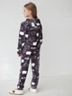 Детский теплый комплект (толстовка + штаны) для девочки Tair kids 893КС 116 см Коты Фиолетовый (2100012280310) - изображение 2