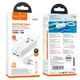 Сітковий фільтр Hoco AC8A 1x220V+2хUSB+ 1хType-C PD QC 30W 1.5М електричний підовжувач швидка зарядка для Android Iphone Білий - зображення 2