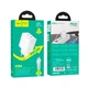 Зарядне мережеве Hoco N35 2Type-C PD45W + кабель Type-C to Lightning 1М швидка зарядка для мобільних пристроїв iOs Iphone Білий - изображение 2