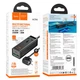 Мережевий фільтр Hoco AC9A 1x220V+2хUSB+ 1хType-C PD QC 30W 1.5М електричний подовжувач швидка зарядка для пристроїв Android Iphone Чорний - изображение 2