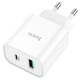 Зарядне мережеве Hoco C80A Plus USB/ Type-C QC PD Білий - изображение 4