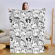 Плед SkyPuff 3D Аніме Black and white 3090_A 13857 160х200 см - изображение 1