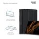 Чехол-книжка на планшет Samsung Galaxy Tab S8 Ultra X900/X906/S9 Ultra (SM-X910/X916B/X918U)/S10 Ultra (SM-X920/X926), Smart Case, Black, подставка для планшета 14.6 , кожаный, микрофибра, на магните, ArmorStandart (ARM61445) - изображение 4