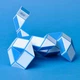 QiYi Rubik's Snake 36 pcs blue | 62 cm | Змійка Рубіка 36 елементів | блакитна | 62 см - зображення 4
