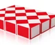 QiYi Rubik's Snake 60 pcs red | 105 cm | Змійка Рубіка 60 елементів | червона | 105 см - зображення 7