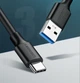 Зарядний кабель UGREEN US184 USB-A 3.0 - USB Type-C, 3A, QC3.0, 1.5 m Black 20883 - зображення 3
