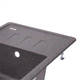 Гранитная мойка для кухни Lidz 620x435/200 GRF-13 Графит - изображение 5