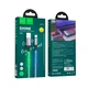 Кабель заряджання Hoco U112 Shine 3А 1М LED Charging Data Cable для USB для Type-C для телефону/смартфону Сірий - зображення 2