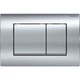 Кнопка для змиву Geberit Delta30 прямокутна пластикова 24,6х16,4 см, Хром глянцевий [115.137.21.1] - изображение 1