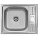 Мойка для кухни KRONER из нержавеющей стали KRP Satin 500x600мм прямоугольная накладная матовая 0.6мм с сифоном CV031911 - изображение 1