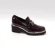 Жіночі туфлі лофери Kelton танкетка на підборах лакова шкіра 1202 Бордо 37 - зображення 4