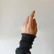 Каблучка з натурального Циркону білого кольору + намистина кольору золото гіпоалергенний сплав d-3 мм на гумці 15-18 р-р - зображення 2