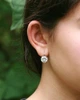 Срібні сережки з великими фіанітами (АРТ. № 6181) Dadiverin Jewelry - изображение 2