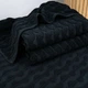 Комплект махровых полотенец Жаккардовых Волна 2шт GM Textile 50х90см, 70х140см 500г/м2 (Черный) - изображение 3