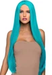 Парик для сексуальных игр длинный Leg Avenue бирюзовый - изображение 1