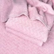 Банний махровий рушник GM Textile 70x140см Преміум якості Жакардовий з велюром 550г/м2 (Рожевий) - зображення 3
