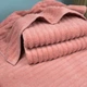 Набір махрових рушників Зеро Твіст 3шт GM Textile 40x70см, 50x90см, 70x140см 550г/м2 (Теракотовий) - зображення 6
