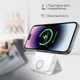 УМБ Promate PowerMag-Trio 10000 mAh, MagSafe, USB-C PD White (powermag-trio.white) - зображення 7