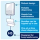 Диспенсер для листовых полотенец Tork 553008 Singlefold сложения ZZ и C черный - изображение 7