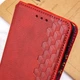Шкіряний чохол книжка GETMAN Cubic (PU) для Samsung Galaxy A34 5G Червоний - изображение 7
