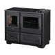 Печь-камин отопительно-варочная Duval EK-5136BL (BLACK EDITION) - изображение 1