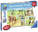 Класичний пазл Ravensburger День на кінній фермі 21 x 21 см 3 x 49 елемента (4005556051298) - зображення 2