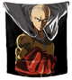 Плед Ванпанчмен One Punch Man плюшевий велюр з 3D малюнком розмір 135х160 - зображення 1