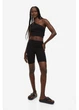 Шорты спорт H&M XS Черный 0968316_рубчик_04 - изображение 3