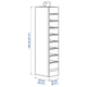 Підвісна шафа для одягу 22х34х120см, 9 відділень Ikea SKUBB 101.855.88 - изображение 6
