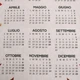 Полотенце кухонное из хлопка Calendario 2024 с рисунком календаря на итальянском языке Centrotex - изображение 3