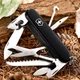 Складаний швейцарський ніж Victorinox Vx13713.B1 Huntsman 15 функцій 91 мм чорний - изображение 3