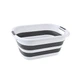 Відро складане MVM BIN-18 26L Біло/сіре (BIN-18 26L WHITE/GRAY) - зображення 1