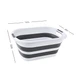 Відро складане MVM BIN-18 26L Біло/сіре (BIN-18 26L WHITE/GRAY) - зображення 3