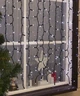 Вулична світлодіодна гірлянда штора 150 LED, 3x1м, чорний каучук, статичний режим, 220В, IP65 - зображення 1