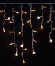 Вулична гірлянда бахрома 100&nbsp;LED+FLASH, 5x0,6 м, білий каучук, статичний режим + мерехтіння, 220 В, IP65 Теплий білий - зображення 2