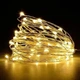 Гирлянда нить "Роса" на батарейках + USB, 20м, 200 LED, статический режим, IP44 Теплый белый - изображение 4