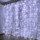 Светодиодная гирлянда Водопад Роса 3x2м, от USB, 200 LED, 8 режимов, IP44 Белый - изображение 5