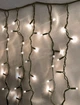 Вулична світлодіодна гірлянда штора 300 LED, 3x2м, чорний каучук, статичний режим, 220 В, IP65 Теплий білий - зображення 8