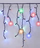 Гирлянда бахрома уличная с мерцанием, 5x0,6м, 140 LED+FLASH, черный каучук, 30 нитей, Мультиколор - изображение 2