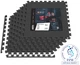 Мат-пазл Hop-Sport EVA 1см HS-A010PM 6 частей 60x60 черный спортивные маты для спортзала - изображение 4