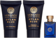 Zestaw Versace Dylan Blue Pour Homme Woda toaletowa 5 ml + Żel pod prysznic 25 ml + Balsam po goleniu 25 ml (8011003826612) - obraz 1