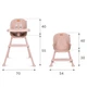 Стульчик для кормления 4в1 Kidwell Eatan Pink - изображение 14