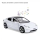 Машинка инерционная Автосвит AP-1779 Tesla маcштаб 1:32 металлическая, звук, свет, капот и двери открываются Белая - изображение 4