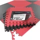 Мат-пазл Hop-Sport EVA 1см HS-A010PM 6 частей 60x60 см черно-красный спортивные маты татами - изображение 2