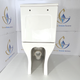 Унітаз підлоговий SIA Nox White безобідковий з сидінням Slim Soft-close 620x360x800 T8302 - изображение 6