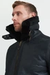 Чоловіча чорна дублянка B-3 Schott NYC 5649 XL - изображение 6