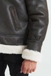 Шкіряна коричнева дублянка B-3 Schott NYC 5648 L - изображение 8