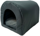 Будка для собак GoGift Doghouse cave 40 x 33 x 29 см графітова (5905359297833) - зображення 1