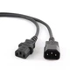 Кабель силовий Cablexpert PC-189 (С13-С14), 3*0.5 мм кв., чорний, 1.8 м - изображение 1
